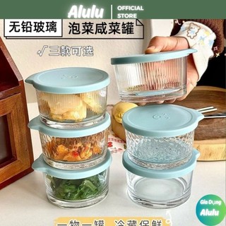 Set 3 Hũ Thủy Tinh Bát Nhỏ Có Nắp - Bát Thủy Tinh Tủ Lạnh Chuyên Dụng Bảo Quản Thực Phẩm Tươi - Hộp Đa Năng 200ml