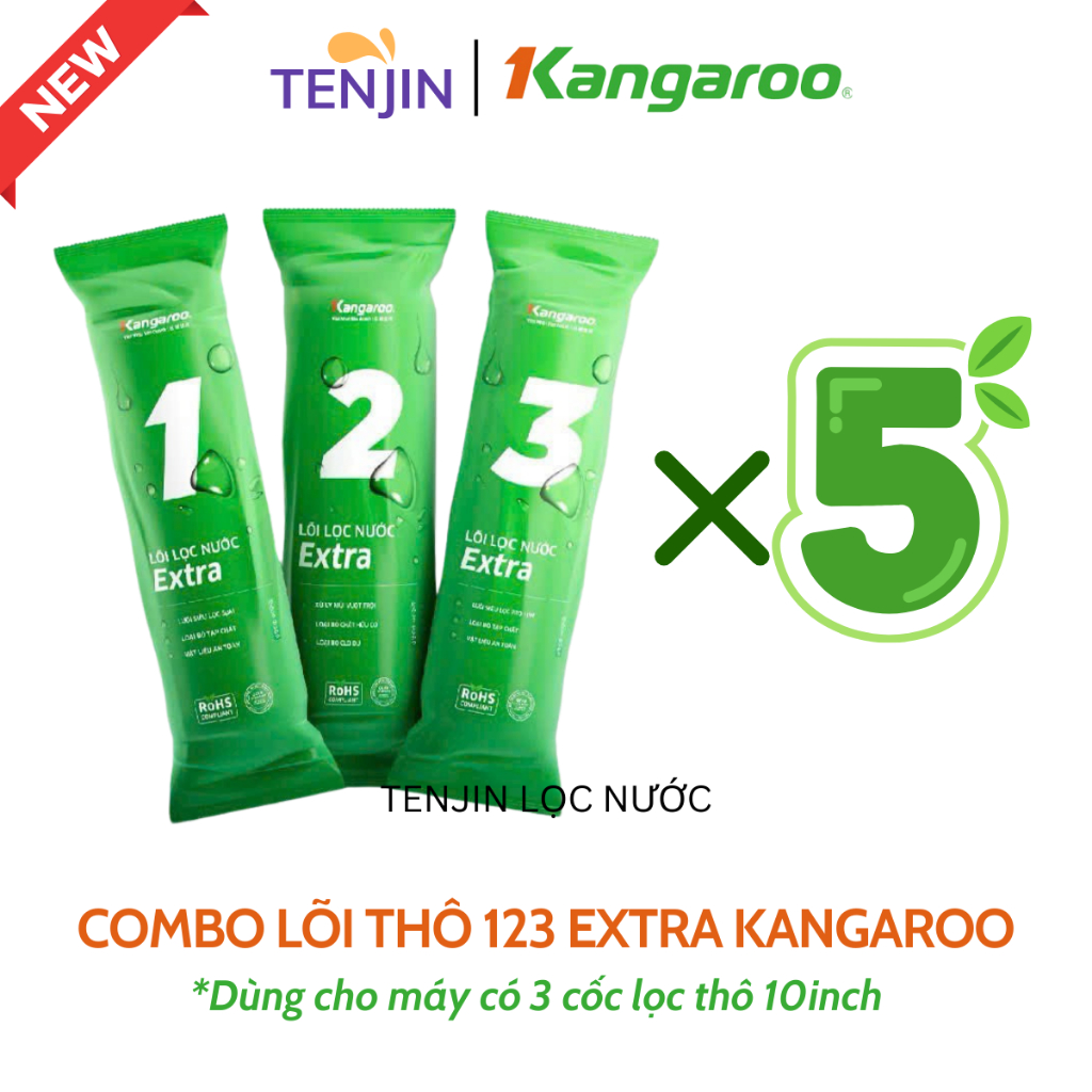 Sỉ 5 Bộ Lõi Lọc Nước sunhouse, Kangaroo thay thế cho máy lọc RO