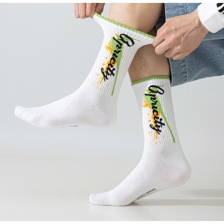 Vớ Tất Unisex chữ APRICITY cổ cao phong cách thể thao, năng động