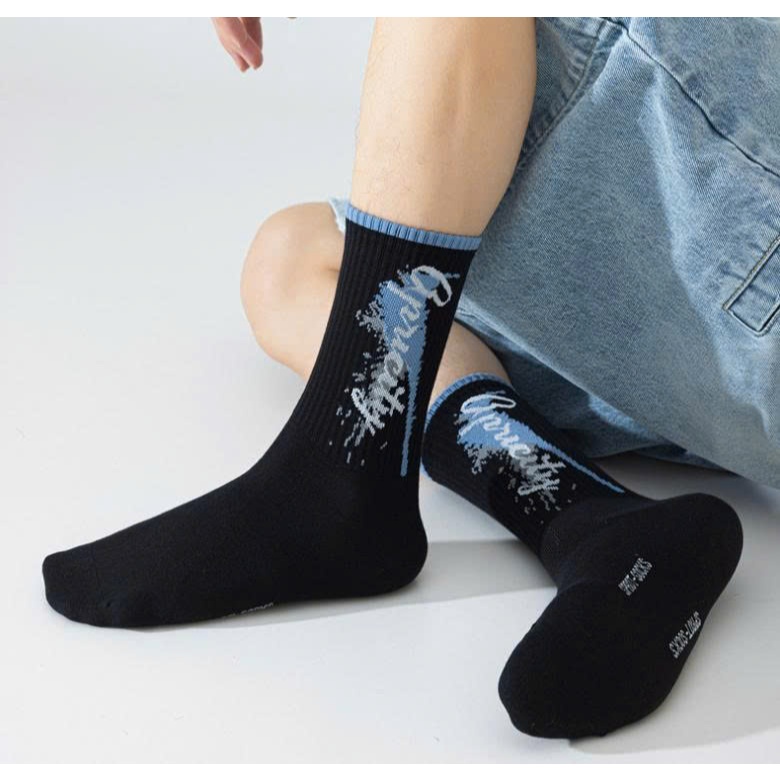 Vớ Tất Unisex chữ APRICITY cổ cao phong cách thể thao, năng động