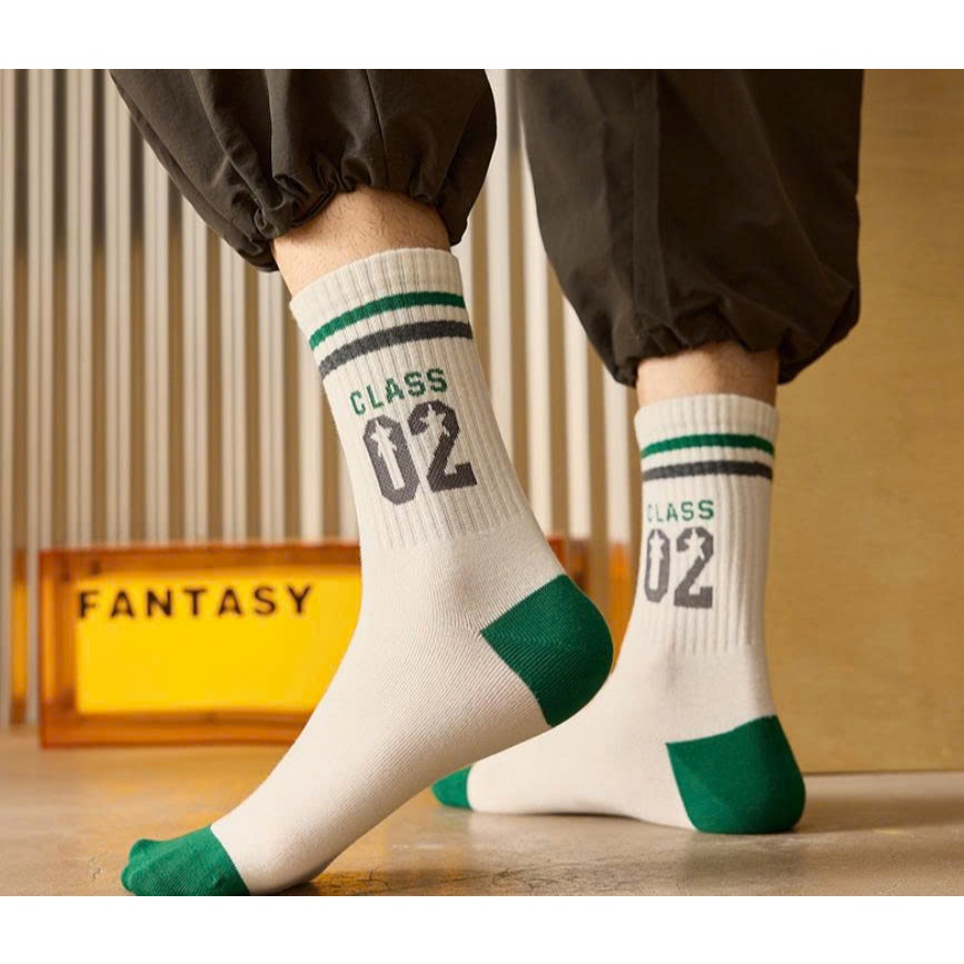Vớ Tất Unisex chữ A 02 cổ cao phong cách thể thao, năng động.