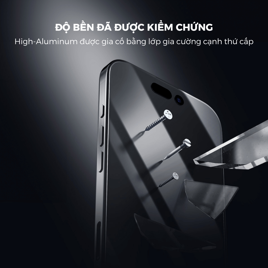 Kính cường lực trong suốt khung trợ dán Nillkin CP+ Pro viền mỏng cho IPhone 17Promax 16Promax 16Pro