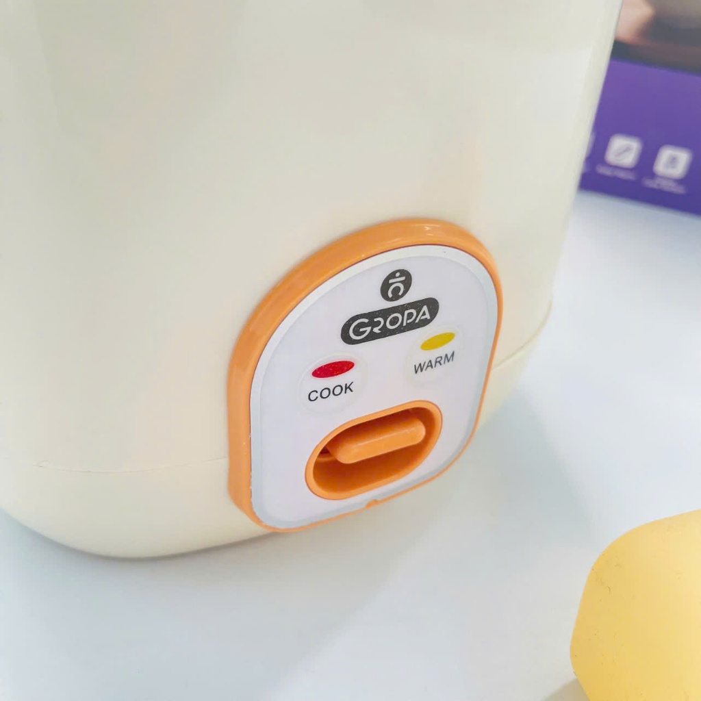 Nồi Cơm Điện GROPA Nhật Bản 0.8L Chống Dính Cho 1-2 Người Hấp Nấu