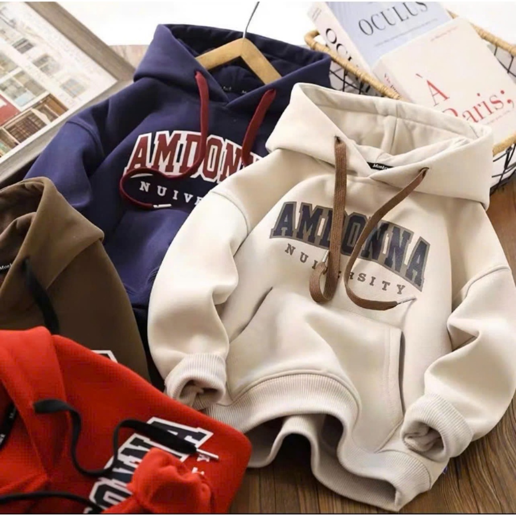 Áo Hoodie Mùa Thu Đông Cho Bé Gái 9-42kg Liền Mũ