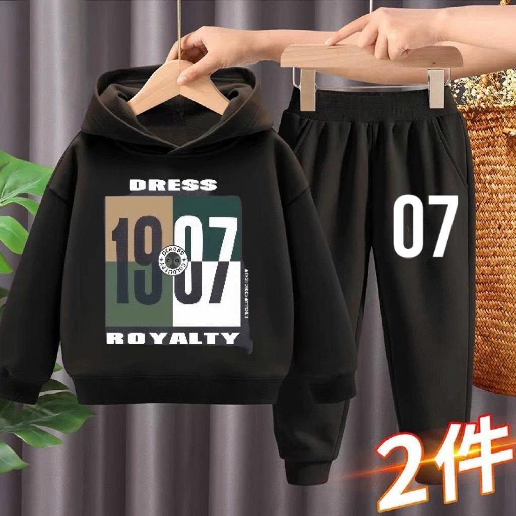 Bộ Nỉ 1907 Chất Liệu Dày Dặn Ấm Áp Dành Cho Bé Trai - Bé Gái Từ 9-45 kg Polo Có Cổ Quần