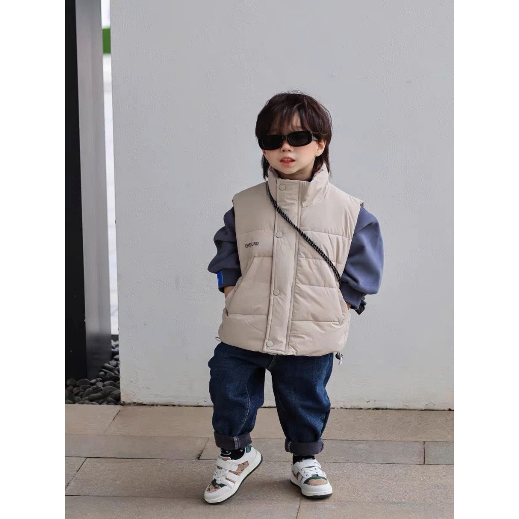 Áo phao Gile cho bé trai và bé gái chất dày dặn bền cho bé từ 9-23 kg