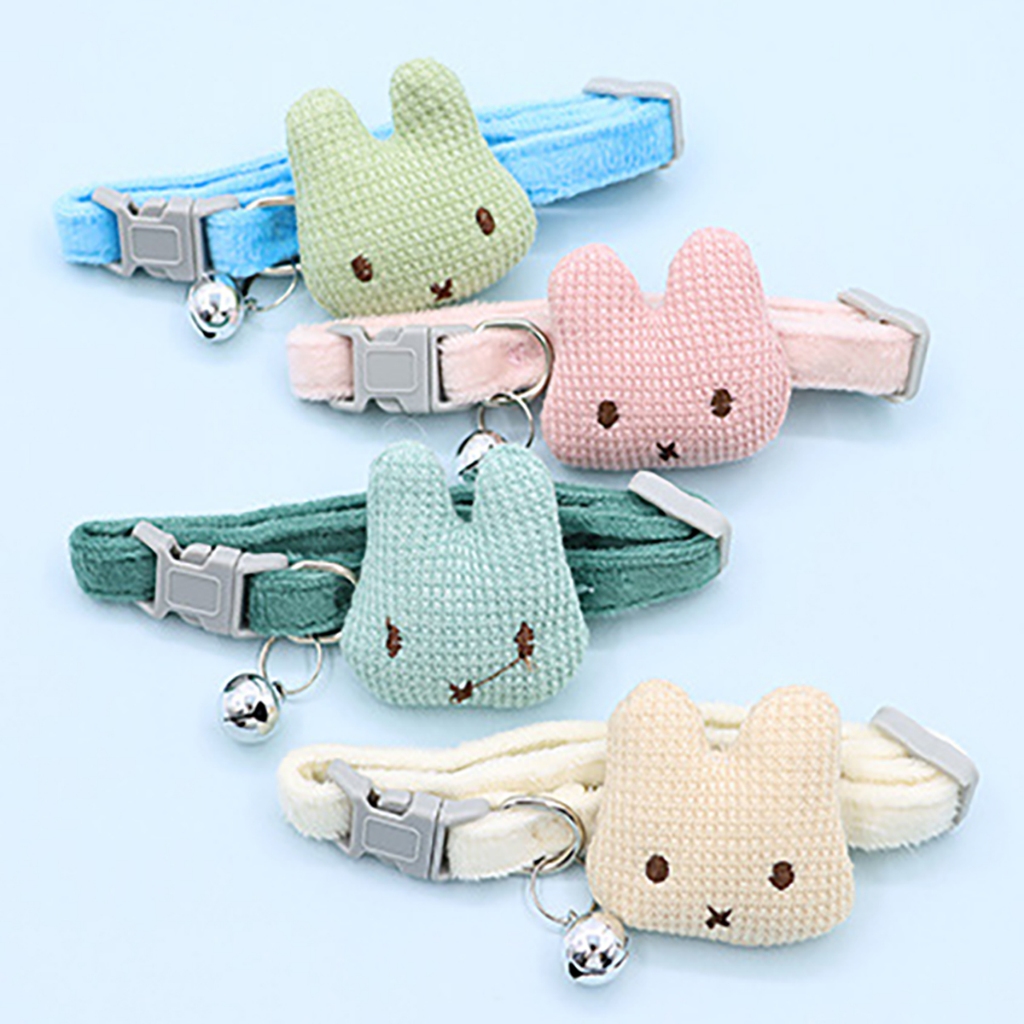 Vòng Cổ Cho Mèo Nhỏ Chú Chó Con Cún Thú Cưng Flea Màu Xanh Hồng Trắng Cao Cấp Rẻ Cute Đến Lớn Đeo Cũng Được Không Chuông