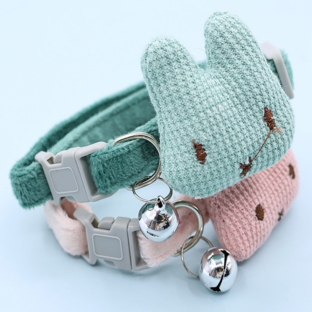 Vòng Cổ Cho Mèo Nhỏ Chú Chó Con Cún Thú Cưng Flea Màu Xanh Hồng Trắng Cao Cấp Rẻ Cute Đến Lớn Đeo Cũng Được Không Chuông