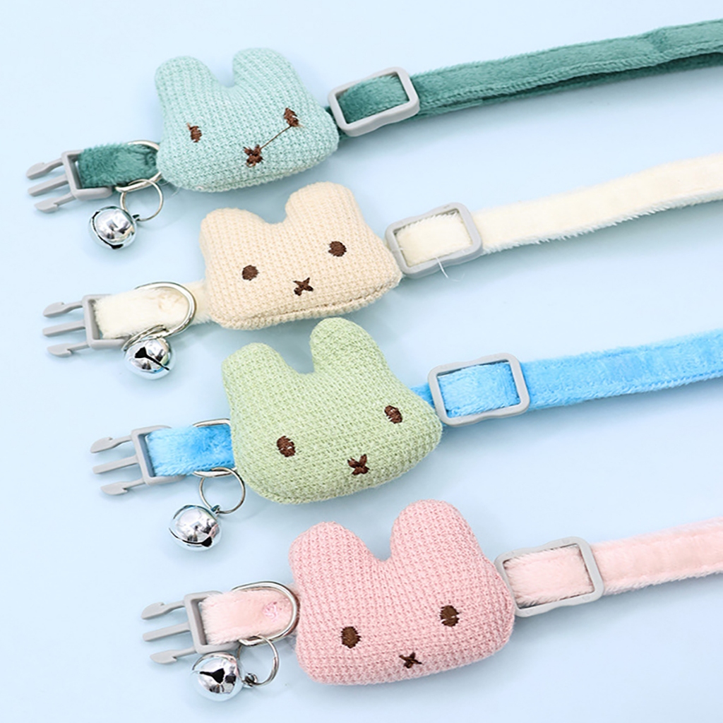 Vòng Cổ Cho Mèo Nhỏ Chú Chó Con Cún Thú Cưng Flea Màu Xanh Hồng Trắng Cao Cấp Rẻ Cute Đến Lớn Đeo Cũng Được Không Chuông