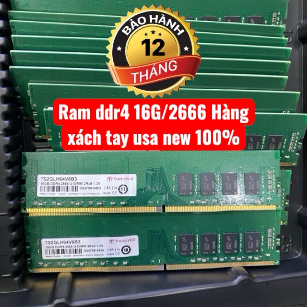 Ram PC ddr4 16G buss 2666 Transcend Hàng xách tay mỹ , new chưa sử dụng ...