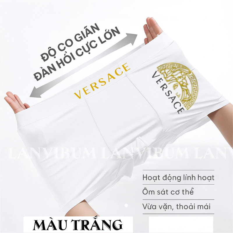 Combo 5 quần lót nam co giãn  – vải thun lạnh, thoáng khí, khử mùi