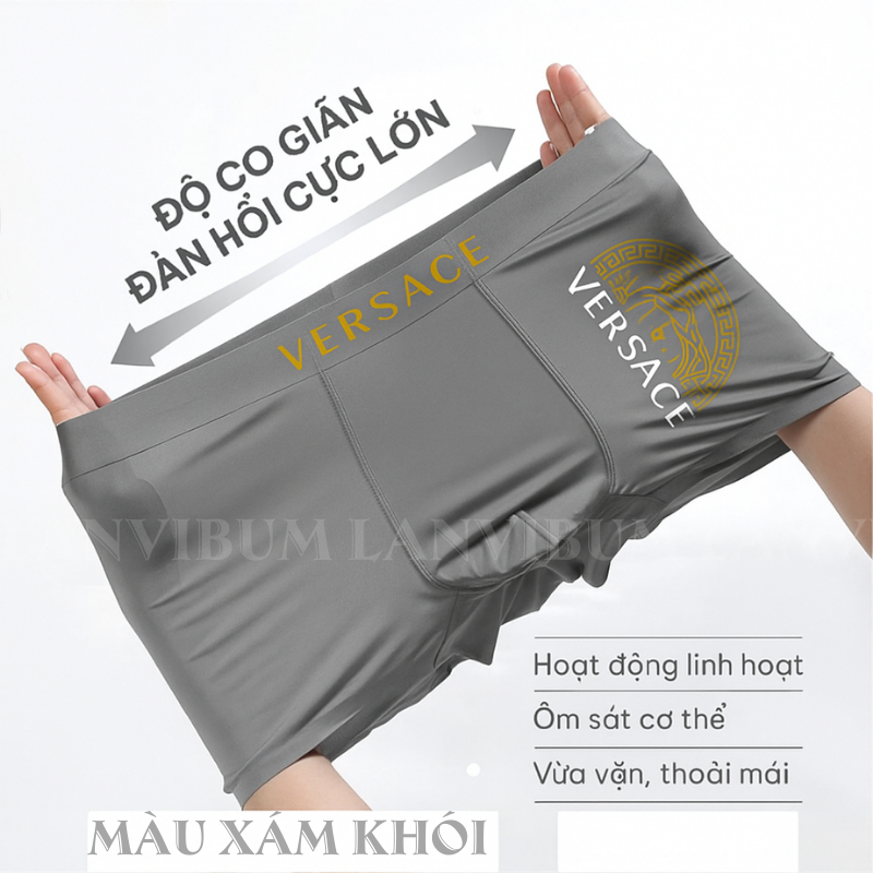 Combo 5 quần lót nam co giãn  – vải thun lạnh, thoáng khí, khử mùi