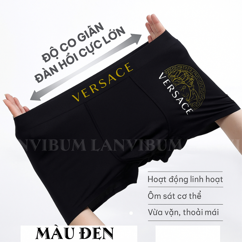 Combo 5 quần lót nam co giãn  – vải thun lạnh, thoáng khí, khử mùi