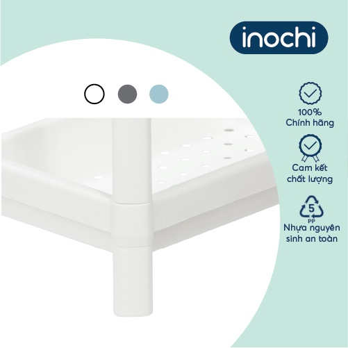 Kệ đa năng 2 tầng inochi đựng sách, mỹ phẩm, kệ nhà tắm, kệ bếp, kệ gia vị, khay có lỗ thoát nước