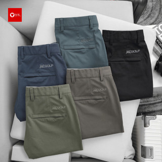 Quần short MK GOLF phong cách thượng lưu có nút lưng quần xỏ dây nịt sang trọng hơn kaki dễ phối đồ