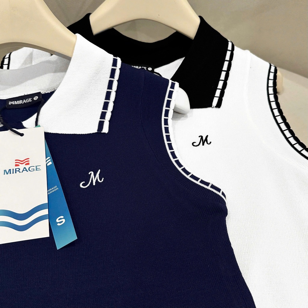 Áo Len Mirage Phối Viền Cổ Local Brand Chất Len Mongtoghi Mềm Mịn Thoáng Mát.