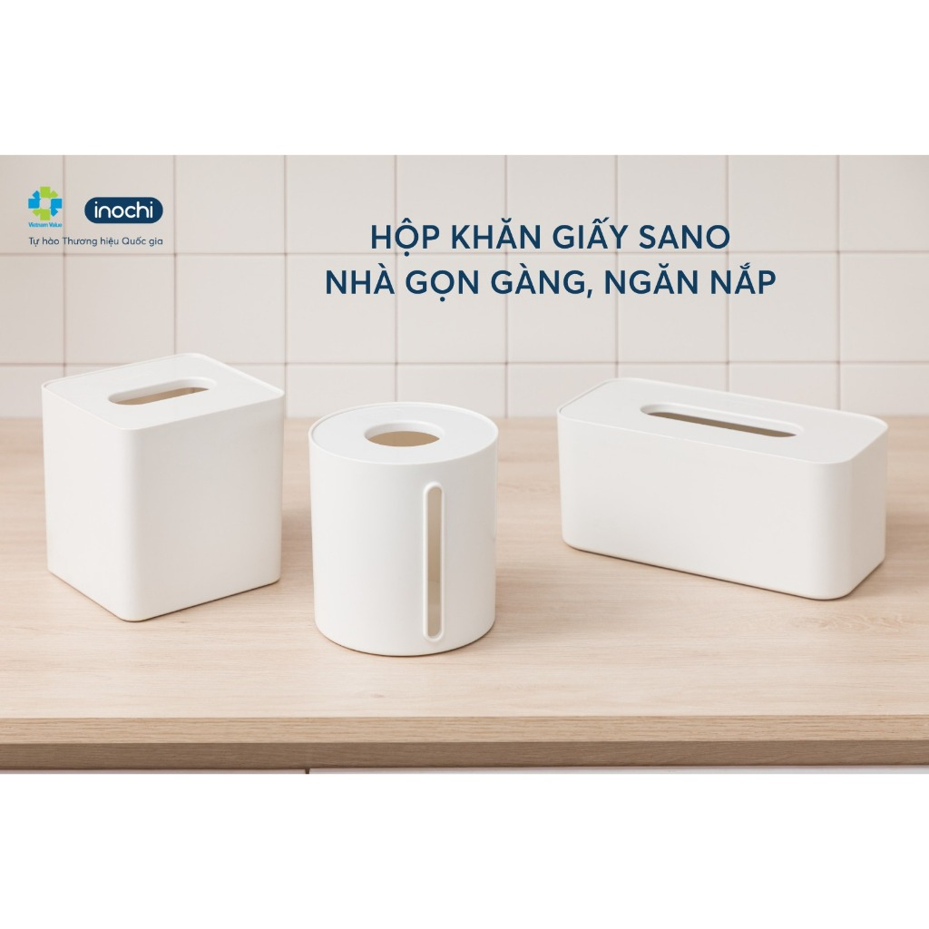 Hộp đựng giấy ăn sang trọng để bàn dạng rút cao cấp, hiện đại, tiện lợi cao cấp inochi