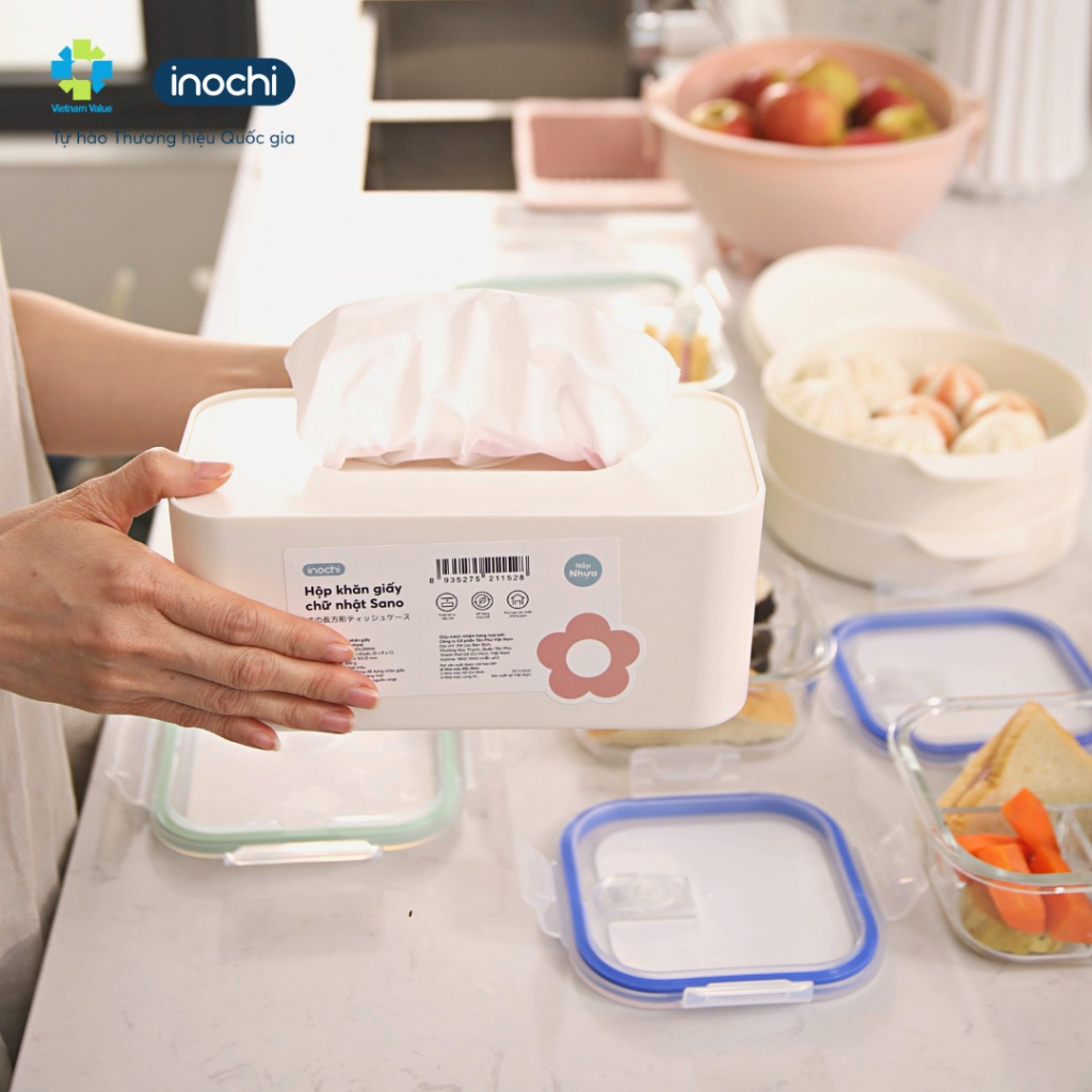Hộp đựng giấy ăn sang trọng để bàn dạng rút cao cấp, hiện đại, tiện lợi cao cấp inochi