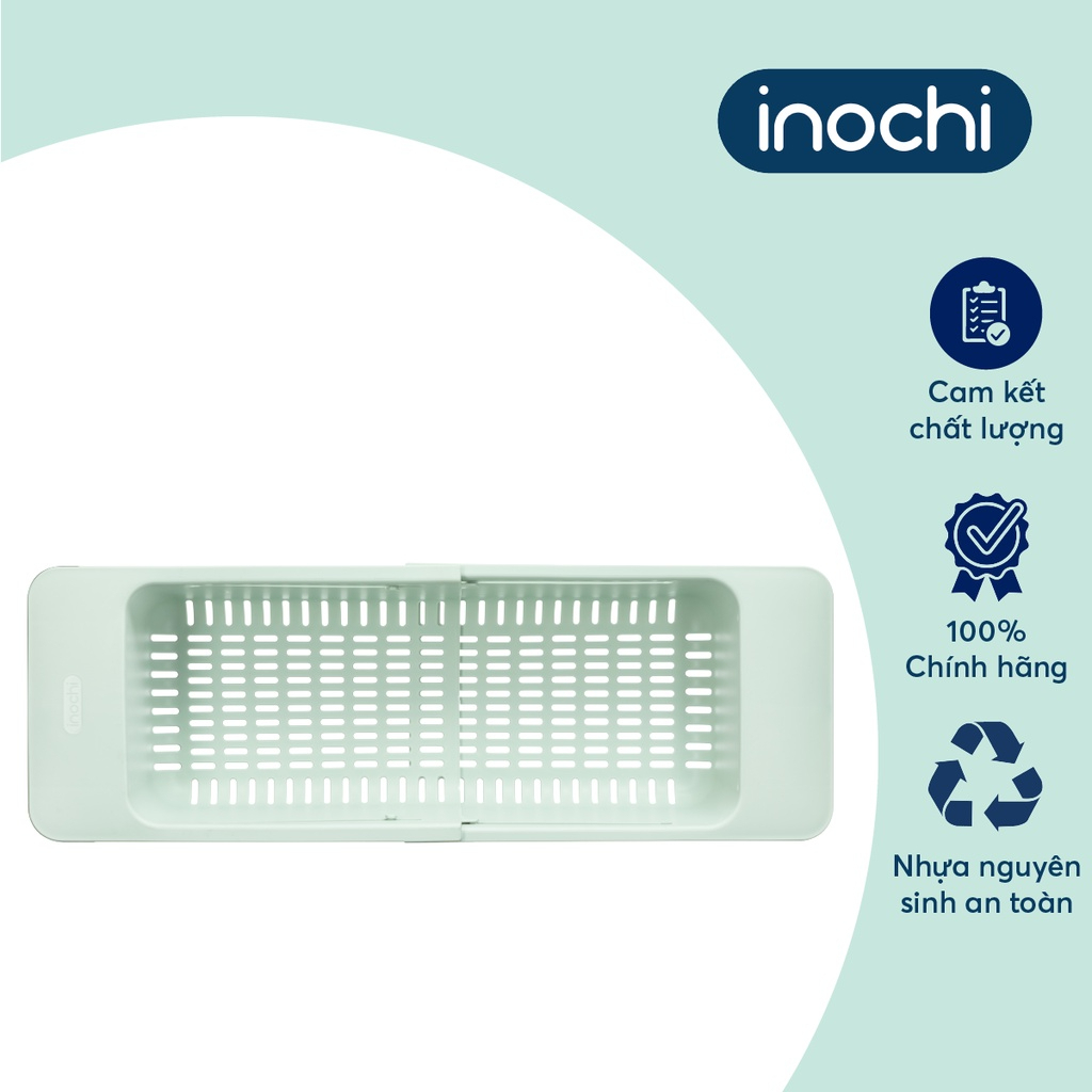Khay gác chậu inochi, rổ gác rau củ, giá gác bồn rửa chén, gấp gọn thông minh,đựng trái cây, úp chén bát, khay chịu 3kg