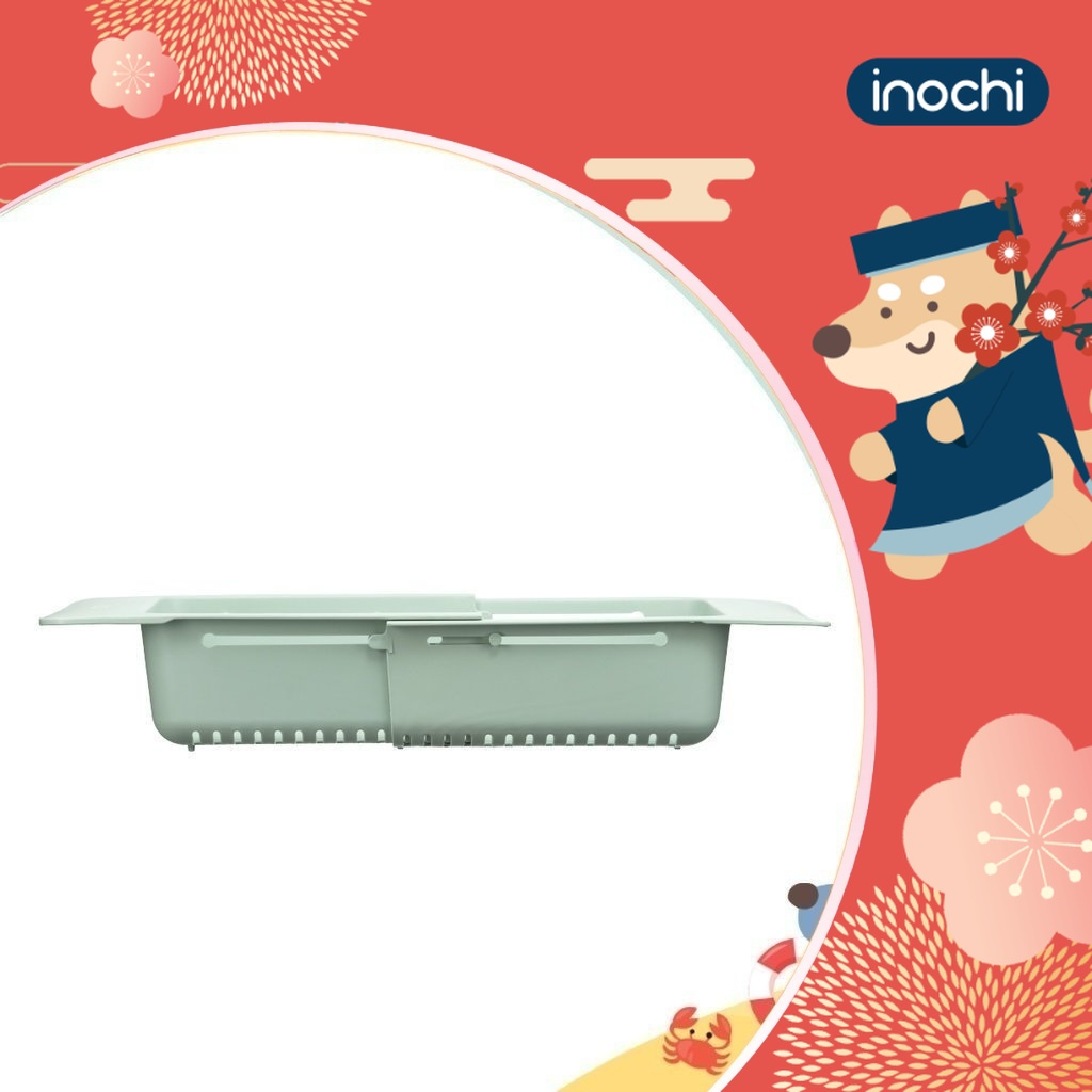 Khay gác chậu inochi, rổ gác rau củ, giá gác bồn rửa chén, gấp gọn thông minh,đựng trái cây, úp chén bát, khay chịu 3kg