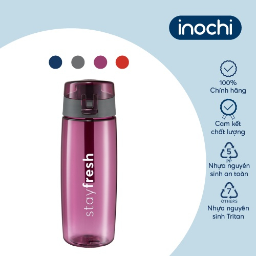Bình nước thể thao Kita Active, bình nước đi học, di du lịch, đạp xe, nhựa nguyên sinh cao cấp