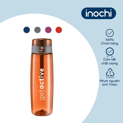 Bình nước thể thao Kita Active, bình nước đi học, di du lịch, đạp xe, nhựa nguyên sinh cao cấp