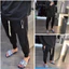 Quần Nỉ Jogger Trơn DSQ Chất Liệu Umi Hàn Co Dãn, Phong Cách Đơn Giản, Màu Đen Thời Trang Nam 2025