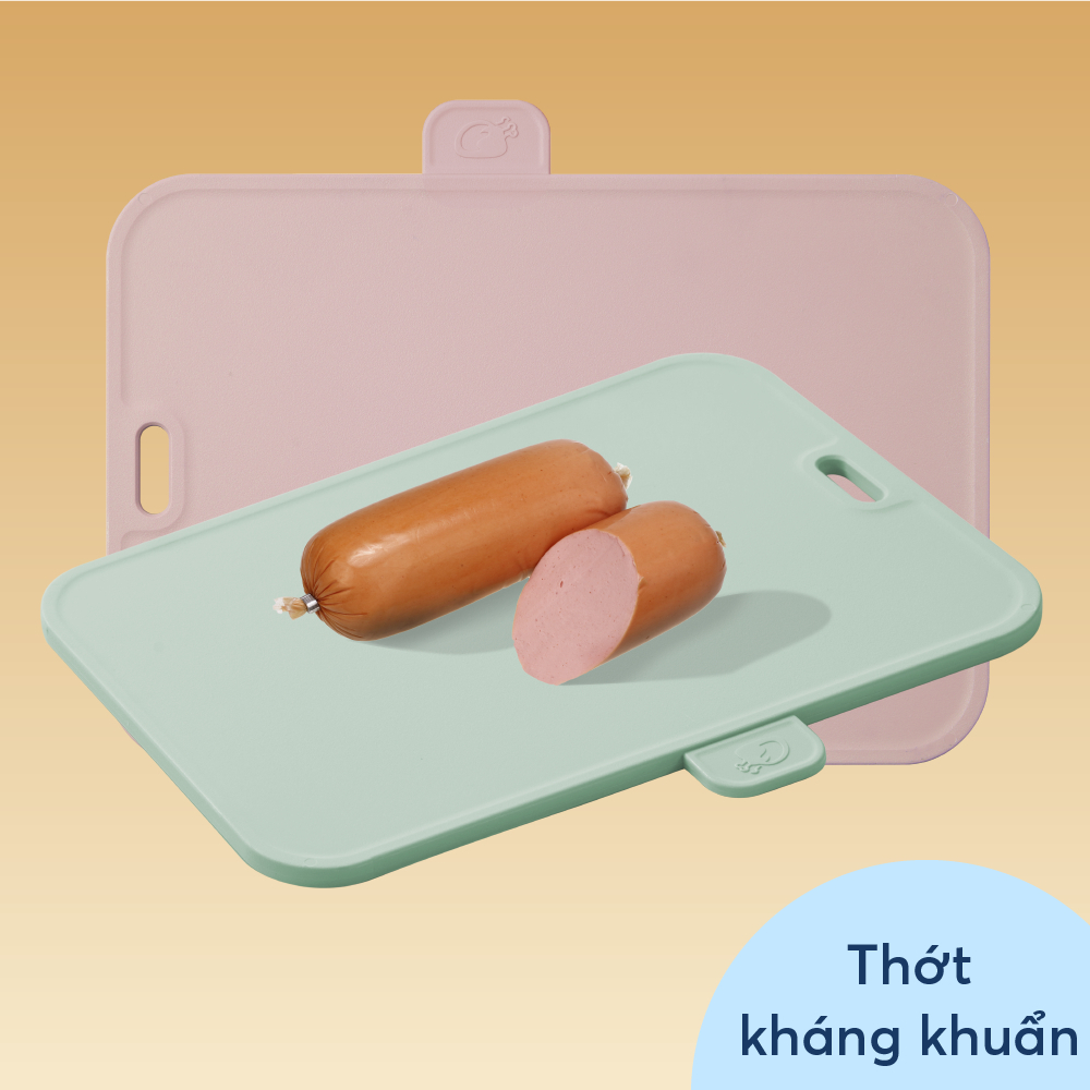 Thớt nhựa đa năng Yoko inochi, thiết kế chống trượt, chất liệu nhựa PP có ion Bạc Ag+ kháng khuẩn