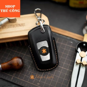 Bao da chìa khóa BMW , Bao da chìa khóa thủ công , Khắc tên, Đa dạng màu sắc