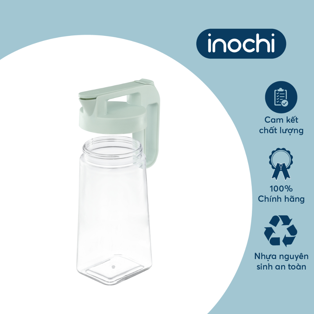 Bình nước 1.6L 2.1L inochi, bình chịu nhiệt 110 độ C, đựng nước lọc sang trọng, decor phòng khách
