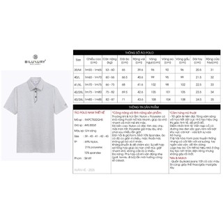 [T7_SALE 20%_HT] Áo Polo Nam 9APCT532GHS Biluxury Form Slimfit Cao Cấp Chống Nhăn Bền Màu