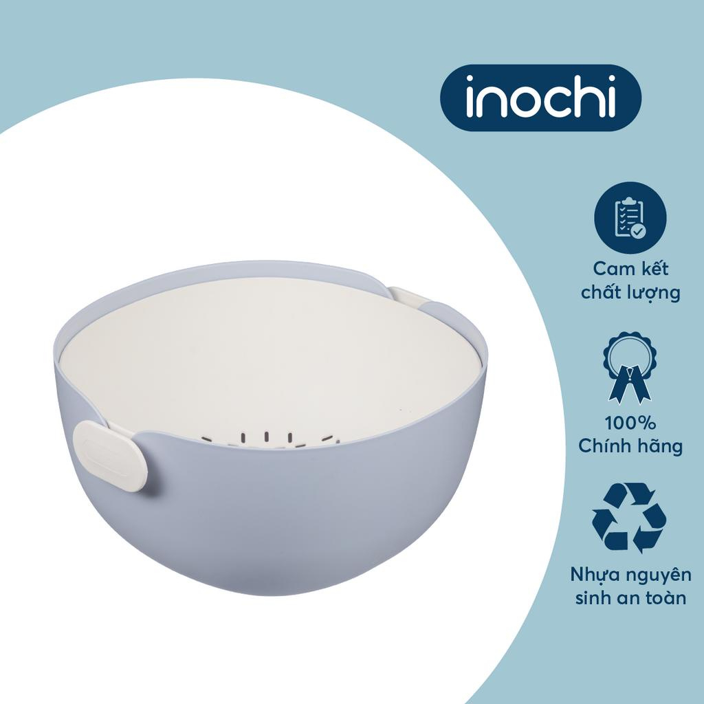 Bộ thau rổ inochi cao cấp, nhựa nguyên sinh dễ vệ sinh, chịu nhiệt 120 độ C