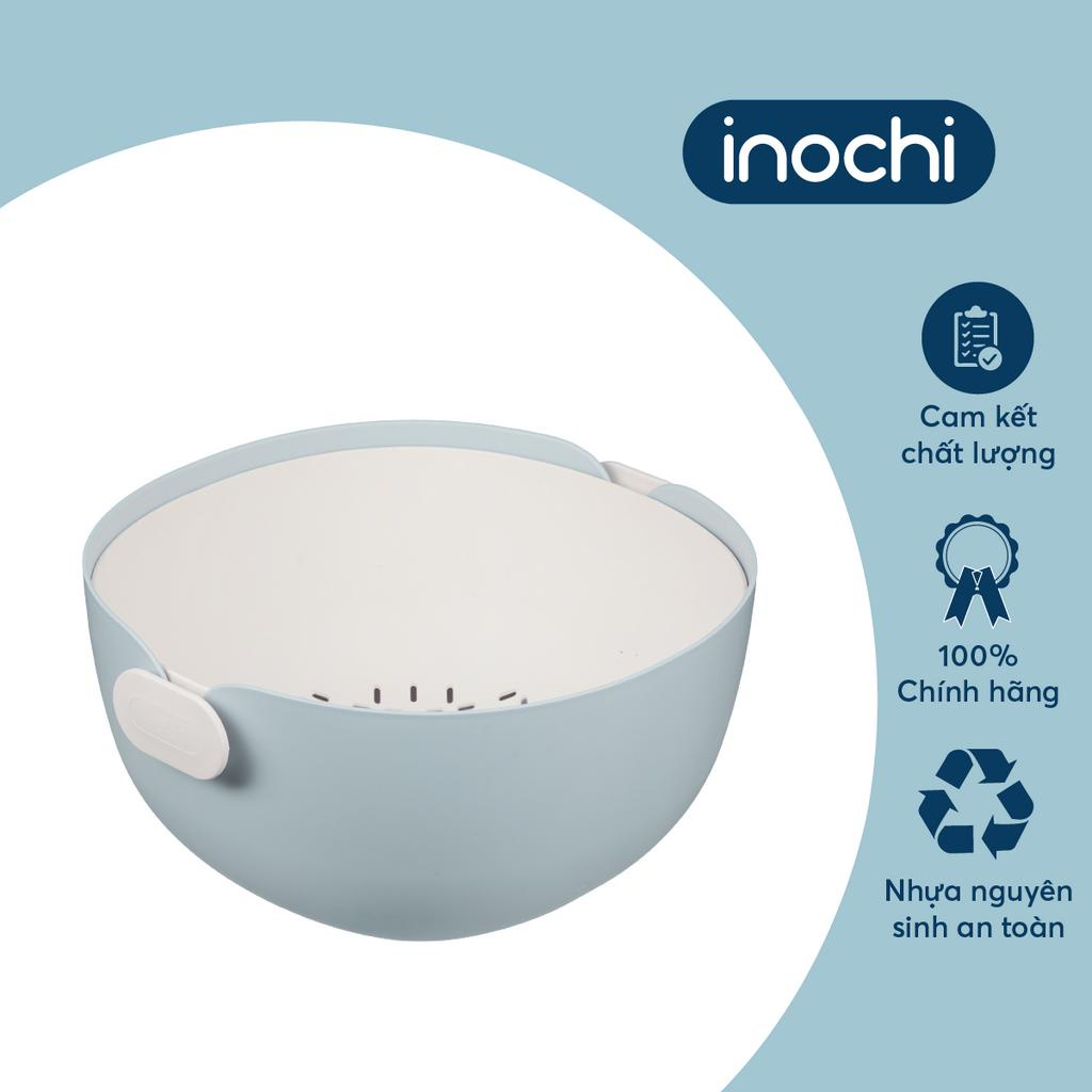 Bộ thau rổ inochi cao cấp, nhựa nguyên sinh dễ vệ sinh, chịu nhiệt 120 độ C