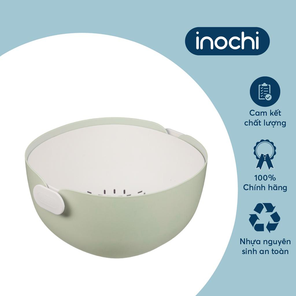 Bộ thau rổ inochi cao cấp, nhựa nguyên sinh dễ vệ sinh, chịu nhiệt 120 độ C