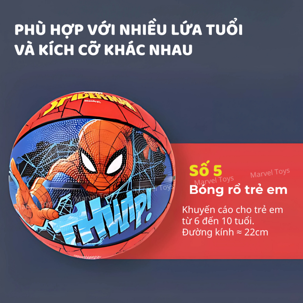 Bóng Rổ Marvel Size 5 Size 7 Chính Hãng Spider Man Captain America Disney Marvel Cho Bé Trẻ Em
