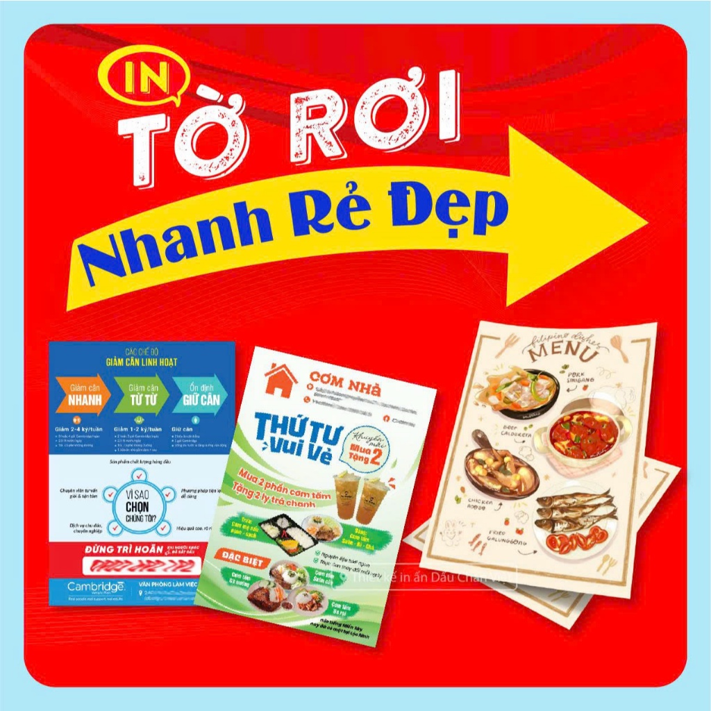 Dịch Vụ In Tờ Rơi Màu, Brochure A3 A4 A5 - In Leaflet Theo Yêu Cầu Giá ...