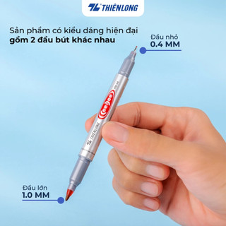 Bút dạ kinh, dạ dầu thiên long PM04 (viết lên giấy cứng như thời khóa biểu)