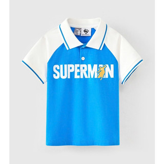 Áo thun polo Superman ngắn tay bé trai Rabity 101.004