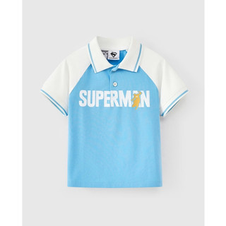 Áo thun polo Superman ngắn tay bé trai Rabity 101.004