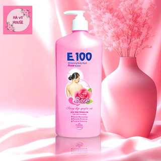 Sữa Tắm Trắng Da E100 Hoa Hồng 520g: Chính Hãng