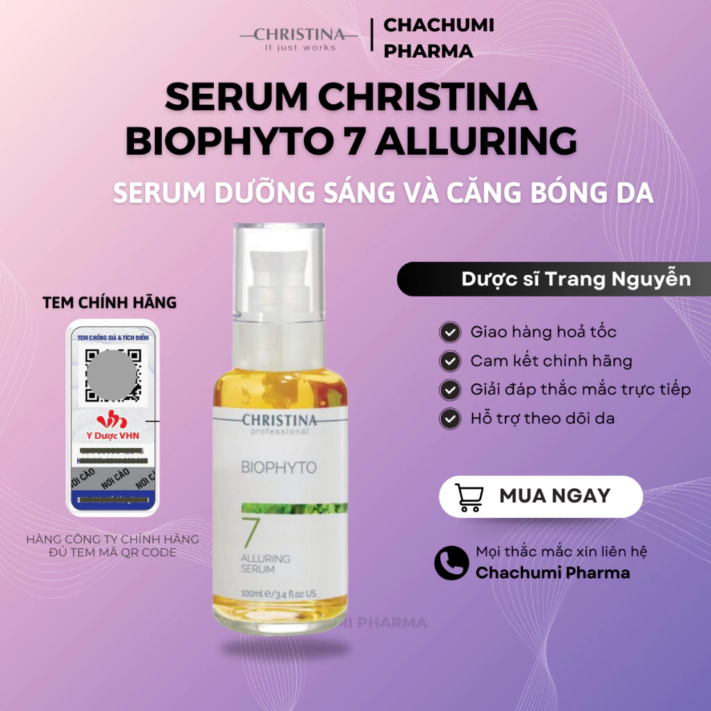 Serum Christina Biophyto 7 Alluring Serum Dưỡng Sáng và Căng Bóng
