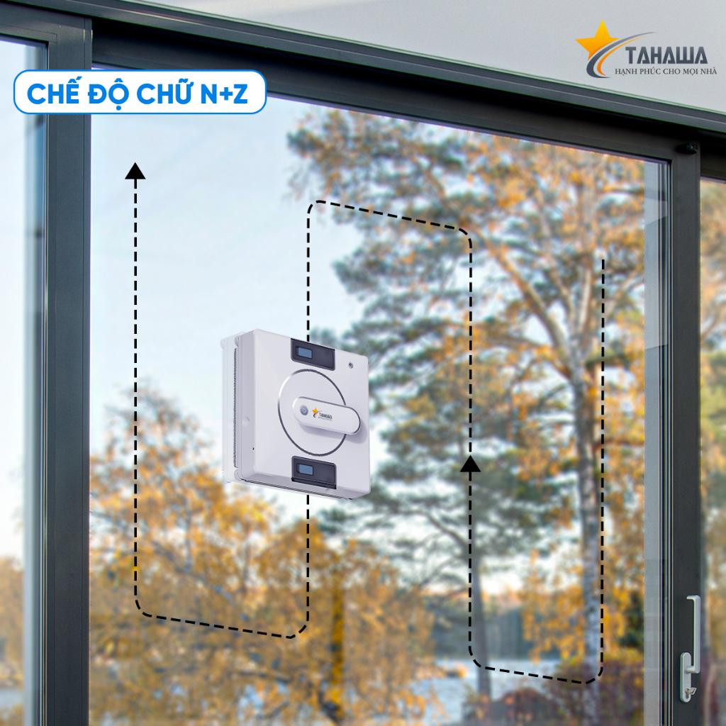 Robot lau kính tự phun nước Tahawa Nhật Bản TH-YW530 -Hàng chính hãng bảo hành 24 tháng- Phiên bản nâng cấp 2026