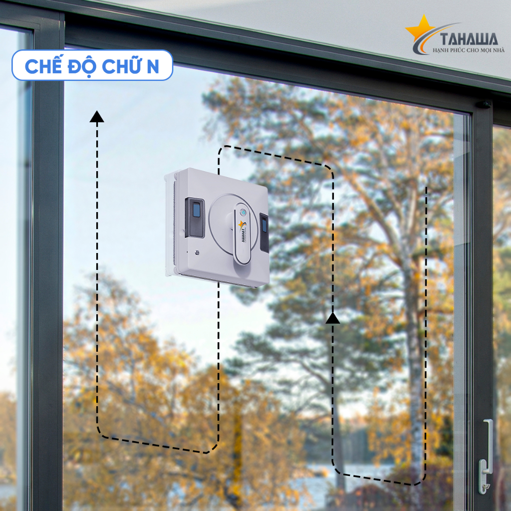 Robot lau kính tự phun nước Tahawa Nhật Bản TH-YW530 -Hàng chính hãng bảo hành 24 tháng- Phiên bản nâng cấp 2026