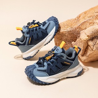 Giày thể thao trẻ em HOBIBEAR AS8621GN Navy có đế EVA TPR chống trượt và vải lưới thoáng khí