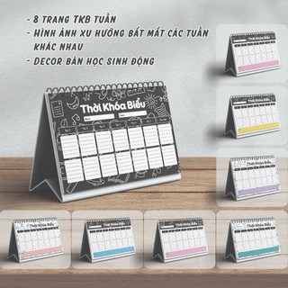 Thời Khóa Biểu để bàn Tiện ích, Khoa học, decor trang trí bàn học, bàn làm việc,