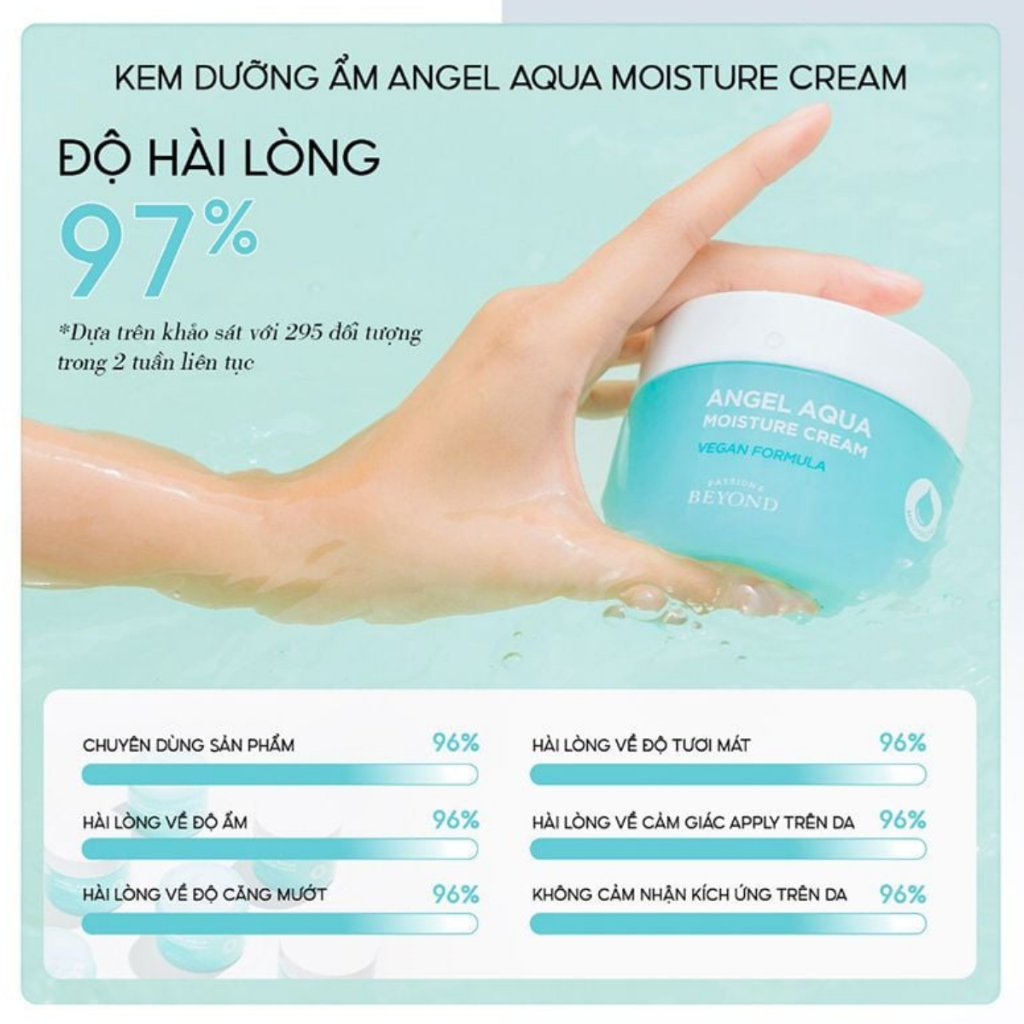 Kem dưỡng ẩm thuần chay cấp nước chuyên sâu Beyond Angel Aqua Moisture Cream x K Beauty Town