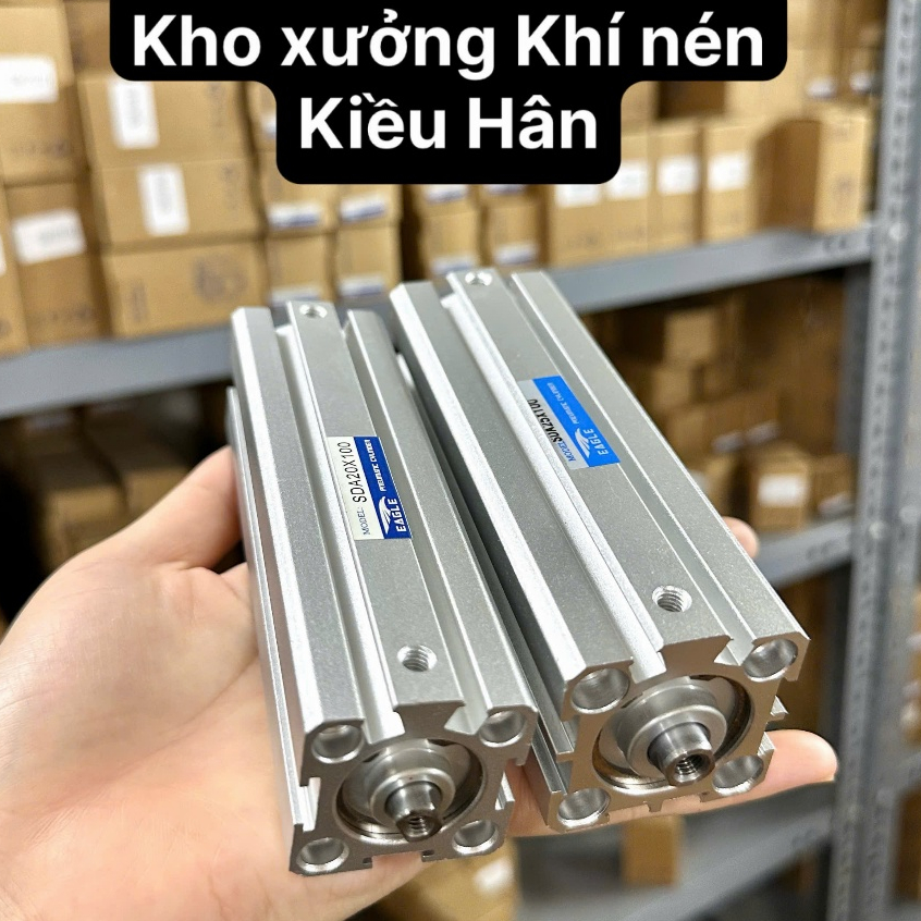 GIÁ XƯỞNG Xilanh SDA khí nén, xylanh compact SDA, xylanh vuông SDA ren ...