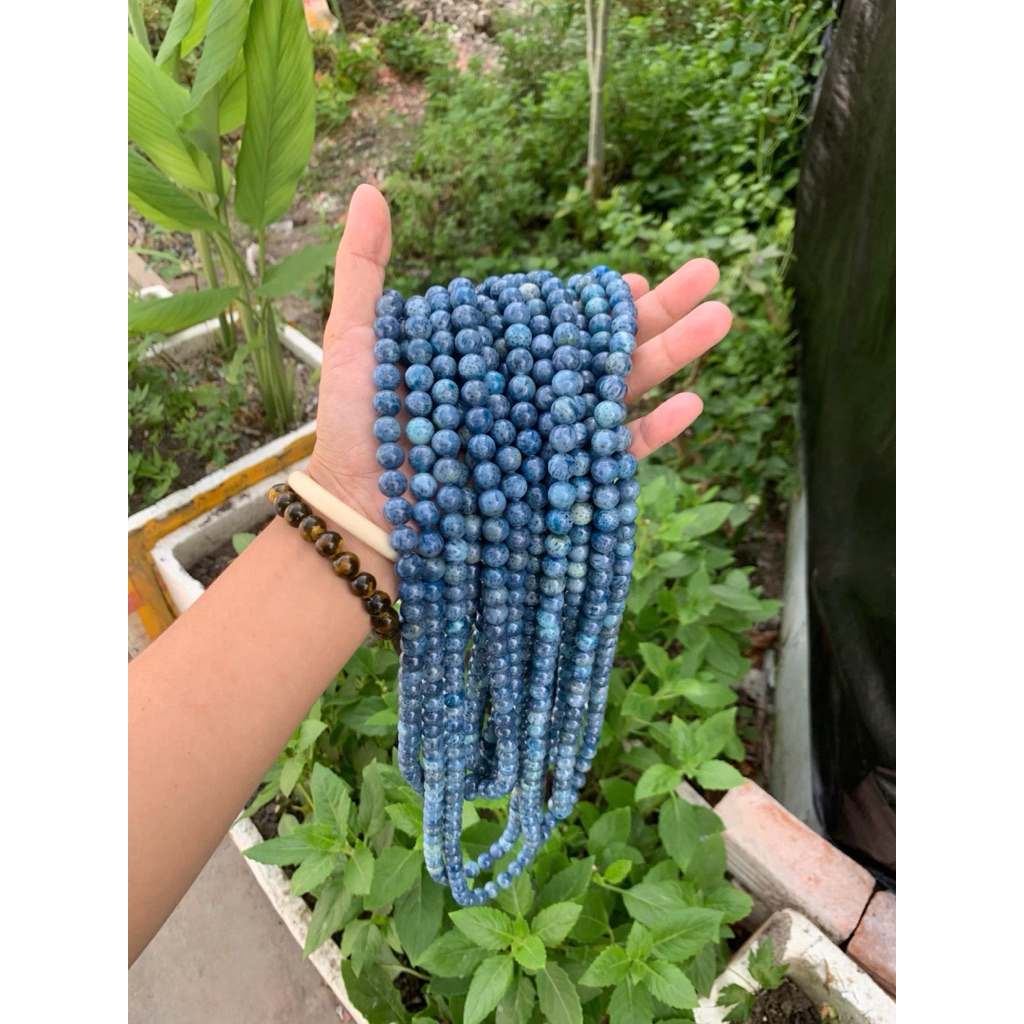 108 hạt 8ly san hô xanh