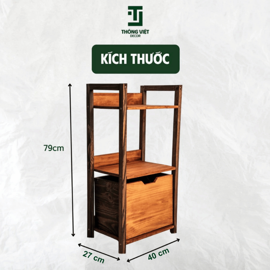 [CHỐNG MỐC] Kệ Gỗ Trang Trí Kiêm Tủ Đa Năng Đựng Sách Lọ Hoa Đồ Để Tài Liệu Decor Phòng Khách Phòng Ngủ - [TV-D005]