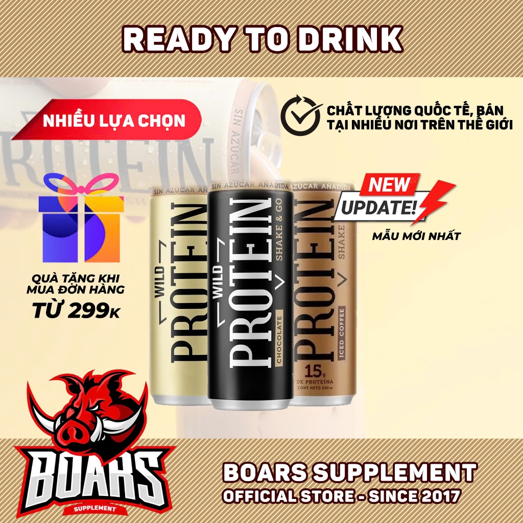 NƯỚC UỐNG PROTEIN SHAKE DINH DƯỠNG HOÀN HẢO, SỮA GIÚP TẬP TRUNG VÀ TỈNH TÁO HƠN